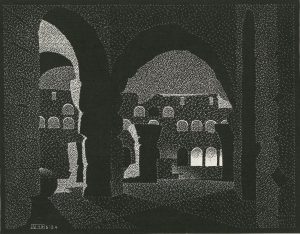 《夜のローマ　（コロッセオ）》　1934年